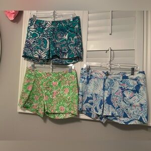 Bundle of 3 Lilly Pulitzer Callahan shorts, Size 4